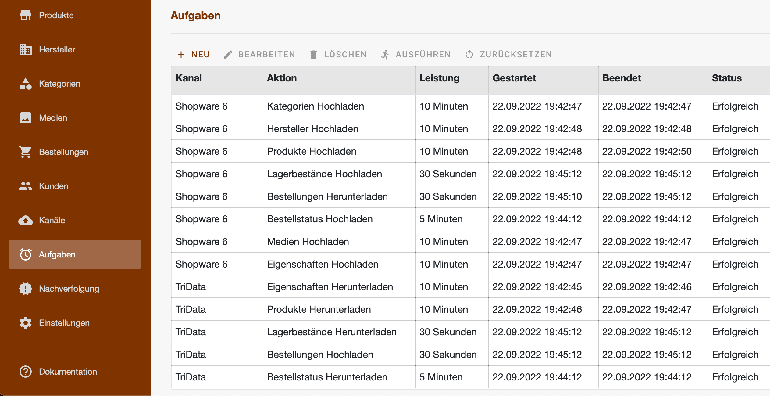 Screenshot Aufgaben 1