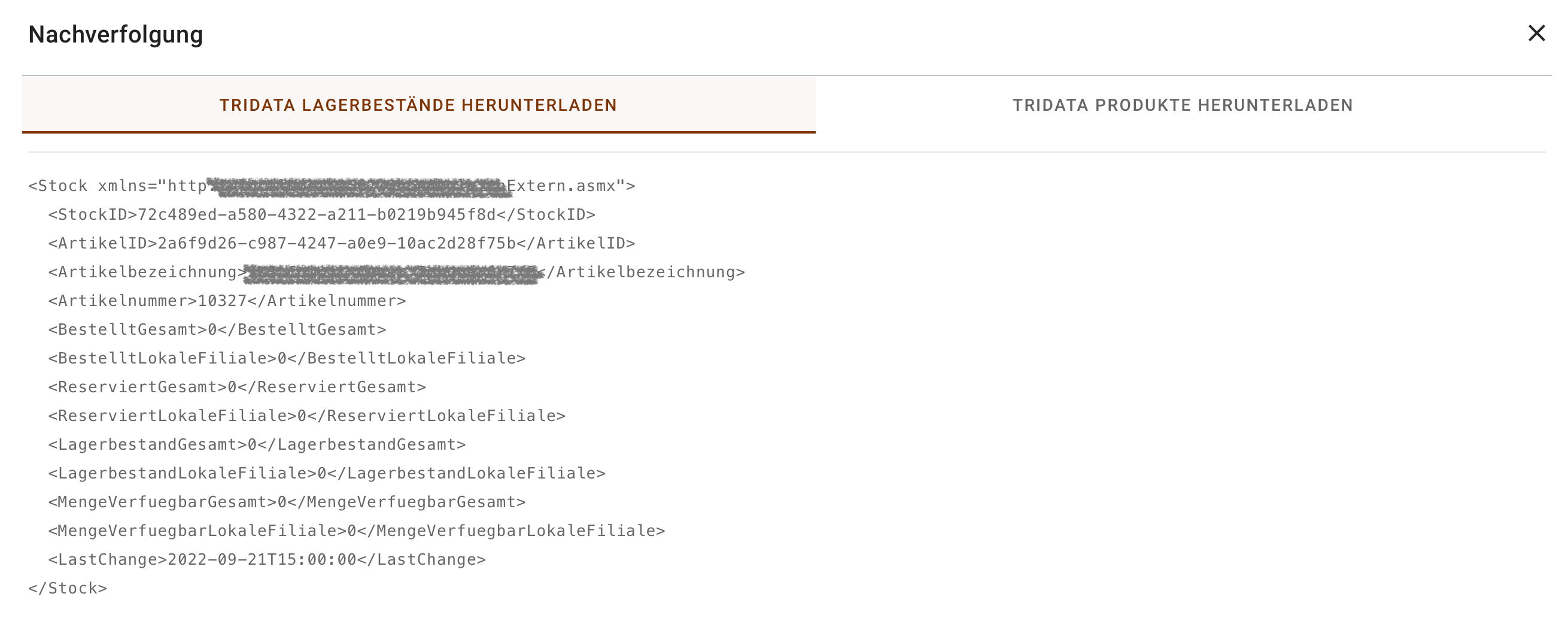 Screenshot Nachverfolgung 2