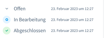 Bestellhistorie in Shopware mit dem richtigen Zwischenstatus In Bearbeitung